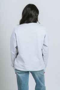 OSU OSU Cowboys Pete sweatshirt ash Sweatshirt | Lush Fashion Lounge Trendy Oklahoma State Cowboys Apparel & Cute Gameday T-Shirts