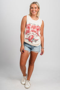 OU OU Sooners established comfort colors tank top ivory Tank Top | Lush Fashion Lounge Trendy Oklahoma University Sooners Apparel & Cute Gameday T-Shirts