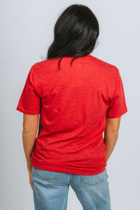 OU OU Oklahoma Sooners simple unisex short sleeve t-shirt red T-shirt | Lush Fashion Lounge Trendy Oklahoma University Sooners Apparel & Cute Gameday T-Shirts