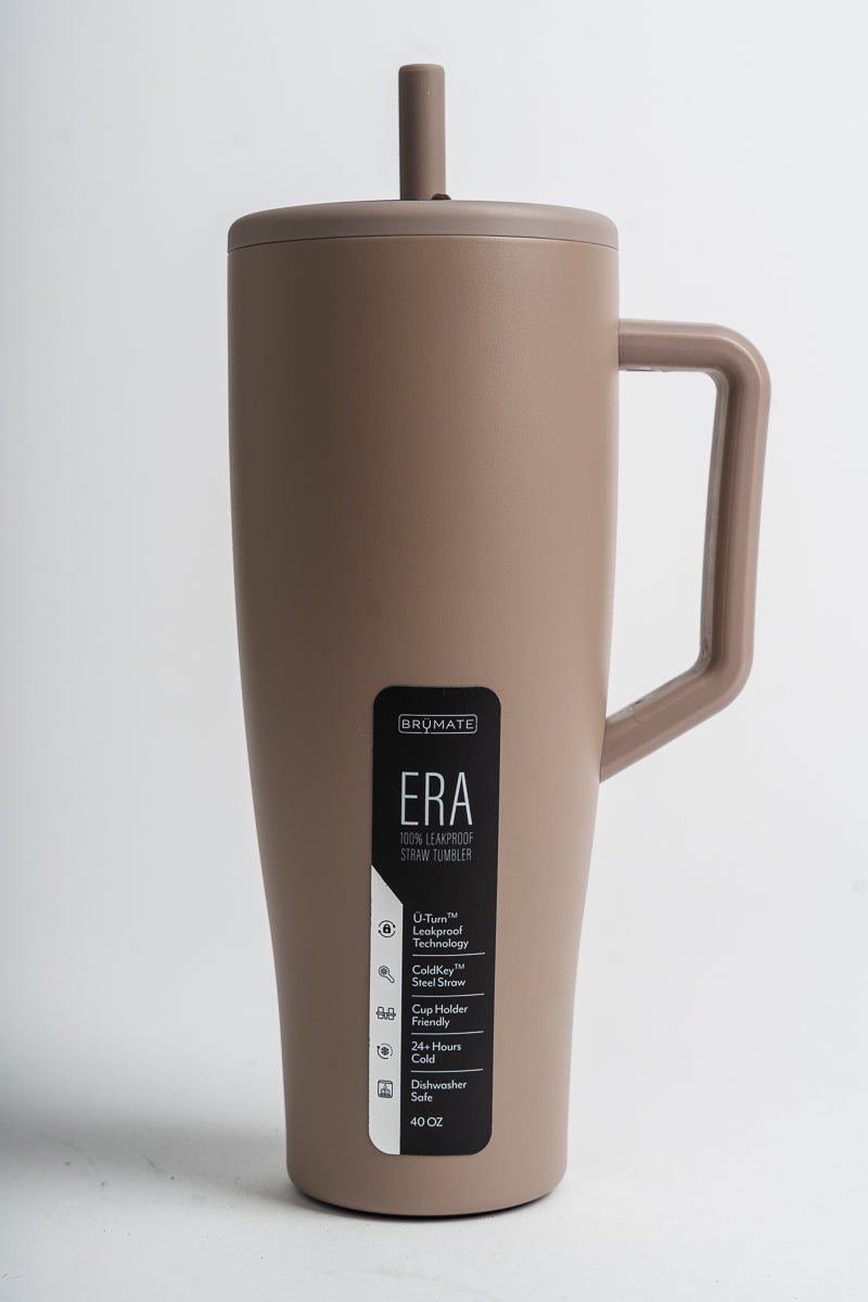 BruMate Era 40oz tumbler mug mocha - BruMate Drinkware, Tumblers and Insulated Can Coolers at Lush Fashion Lounge Trendy Boutique in Oklahoma City