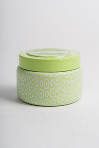 Capri blue iced matcha print travel tin volcano - Trendy Candles and Scents at Lush Fashion Lounge Boutique in Oklahoma City