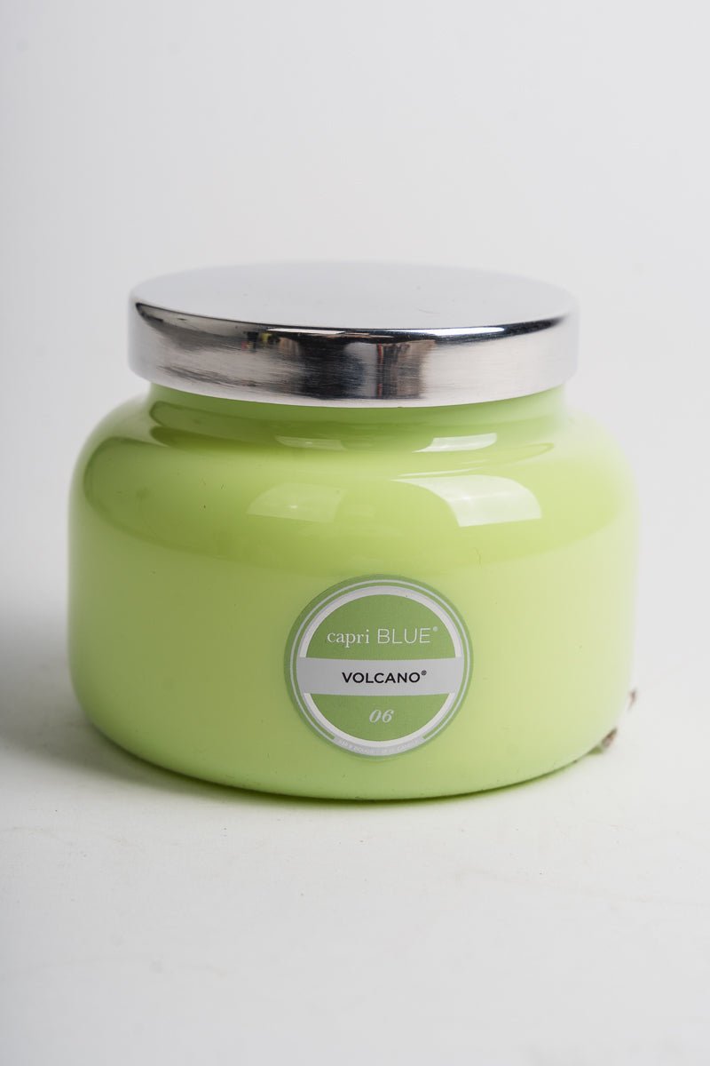 Capri Blue signature volcano scent 19 oz candle iced matcha - Trendy Candles and Scents at Lush Fashion Lounge Boutique in Oklahoma City