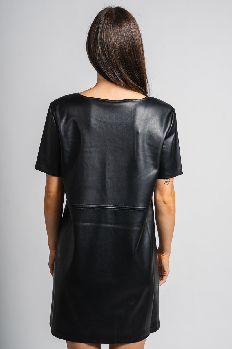 Z Supply London leather dress black