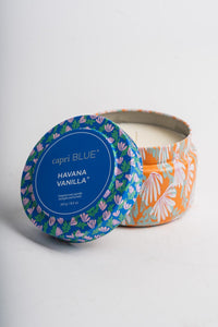 Capri Blue pattern play candle Havana vanilla 8oz - Trendy Candles and Scents at Lush Fashion Lounge Boutique in Oklahoma City