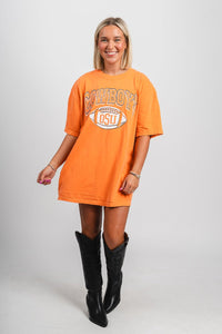 OSU OSU Cowboys Wonka comfort color oversized t-shirt orange T-shirt | Lush Fashion Lounge Trendy Oklahoma State Cowboys Apparel & Cute Gameday T-Shirts