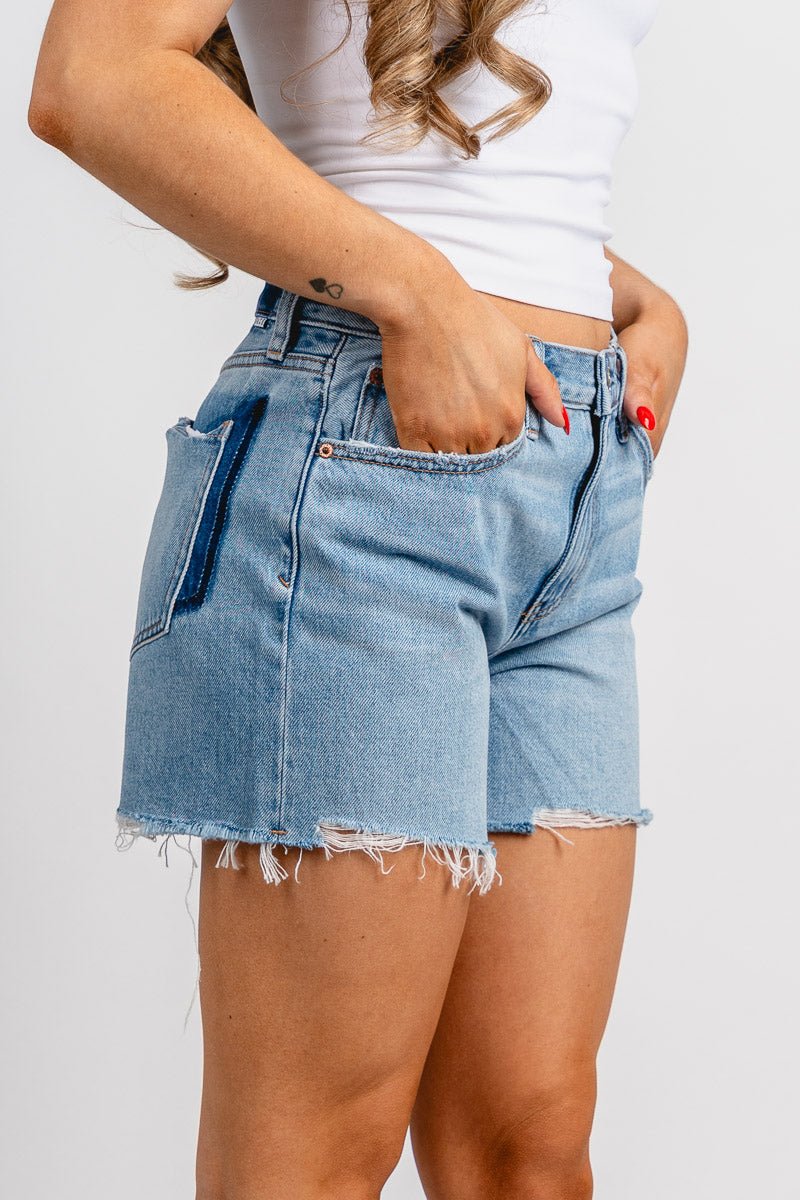 Daze crossroads mid rise shorts pulse - Trendy shorts - Cute Vacation Collection at Lush Fashion Lounge Boutique in Oklahoma City