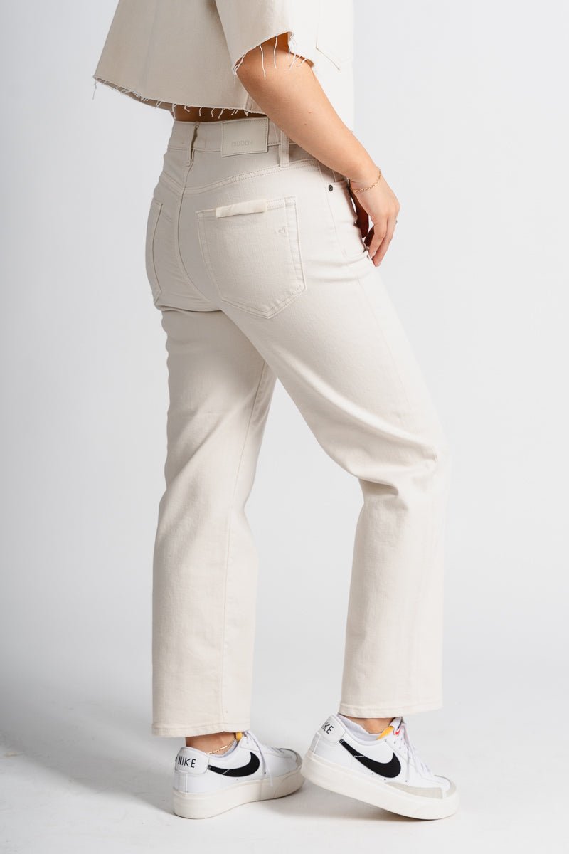 Hidden Tracey high rise crop straight jeans sea salt | Lush Fashion Lounge: boutique women's jeans, fashion jeans for women, affordable fashion jeans, cute boutique jeans
