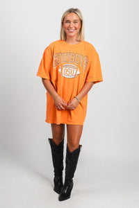 OSU OSU Cowboys Wonka comfort color oversized t-shirt orange T-shirt | Lush Fashion Lounge Trendy Oklahoma State Cowboys Apparel & Cute Gameday T-Shirts