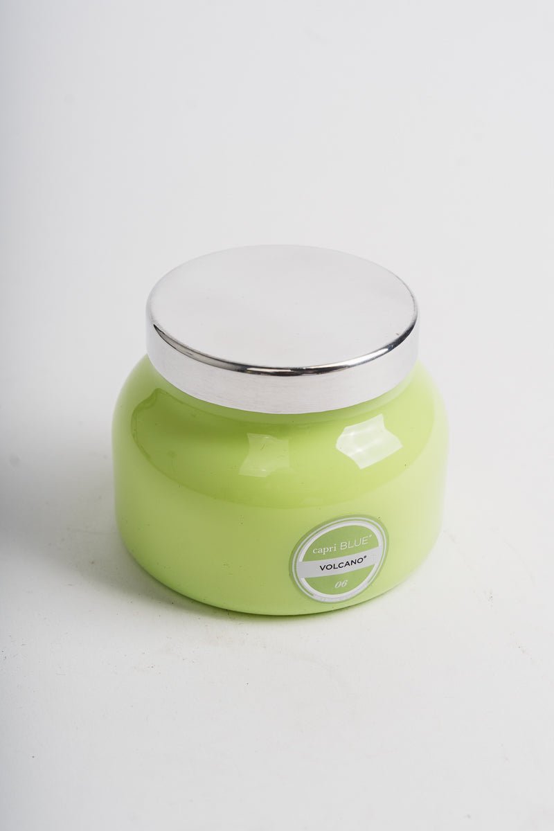 Capri Blue volcano 8 oz petite candle iced matcha - Trendy Candles and Scents at Lush Fashion Lounge Boutique in Oklahoma City