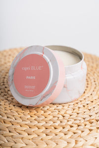 Capri Blue mod marble travel tin paris - Trendy Candles and Scents at Lush Fashion Lounge Boutique in Oklahoma City