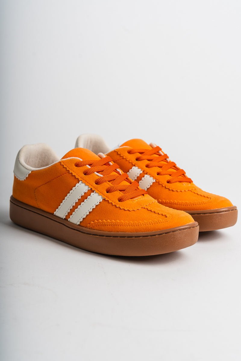 Miel sporty sneaker orange - Cute sneakers - Trendy Shoes at Lush Fashion Lounge Boutique in Oklahoma City