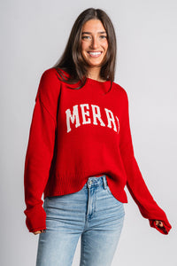 Z Supply Sienna Merry sweater red – Stylish Sweaters | Boutique Sweaters at Lush Fashion Lounge Boutique in Oklahoma City