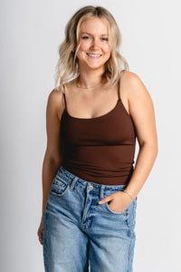 Z Supply Luxe jersey bodysuit lava rock - Z Supply Bodysuit - Z Supply Tops, Dresses, Tanks, Tees, Cardigans, Joggers and Loungewear at Lush Fashion Lounge
