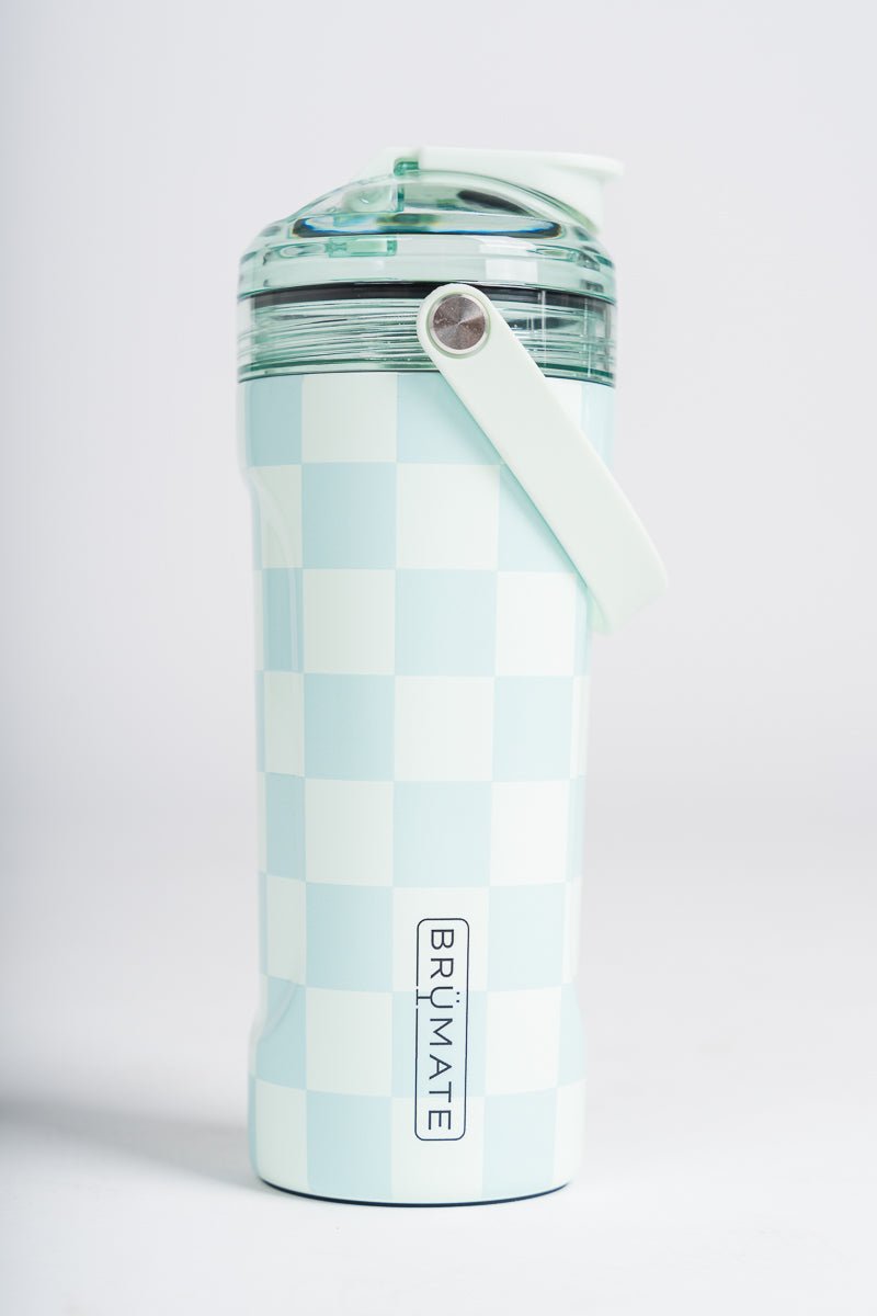 BruMate MultiShaker seafoam checker - BruMate Drinkware, Tumblers and Insulated Can Coolers at Lush Fashion Lounge Trendy Boutique in Oklahoma City