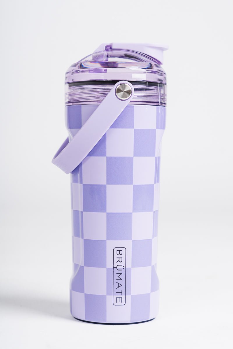 BruMate MultiShaker lavender checker - BruMate Drinkware, Tumblers and Insulated Can Coolers at Lush Fashion Lounge Trendy Boutique in Oklahoma City
