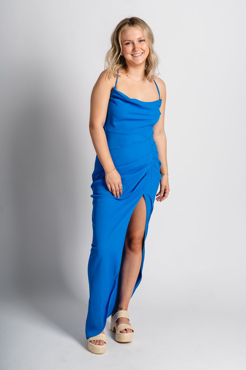 strappy maxi dress Strappy maxi dress Blue Blue / Large