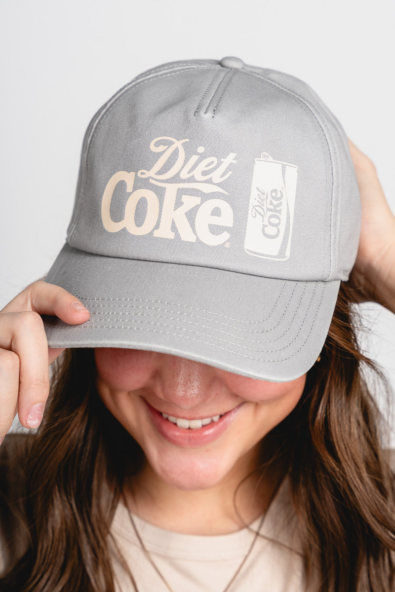 Diet Coke walker hat light grey - Trendy Gifts at Lush Fashion Lounge Boutique in Oklahoma City