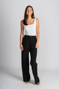 Vertigo blazer pants black | Lush Fashion Lounge: women's boutique pants, boutique women's pants, affordable boutique pants, women's fashion pants