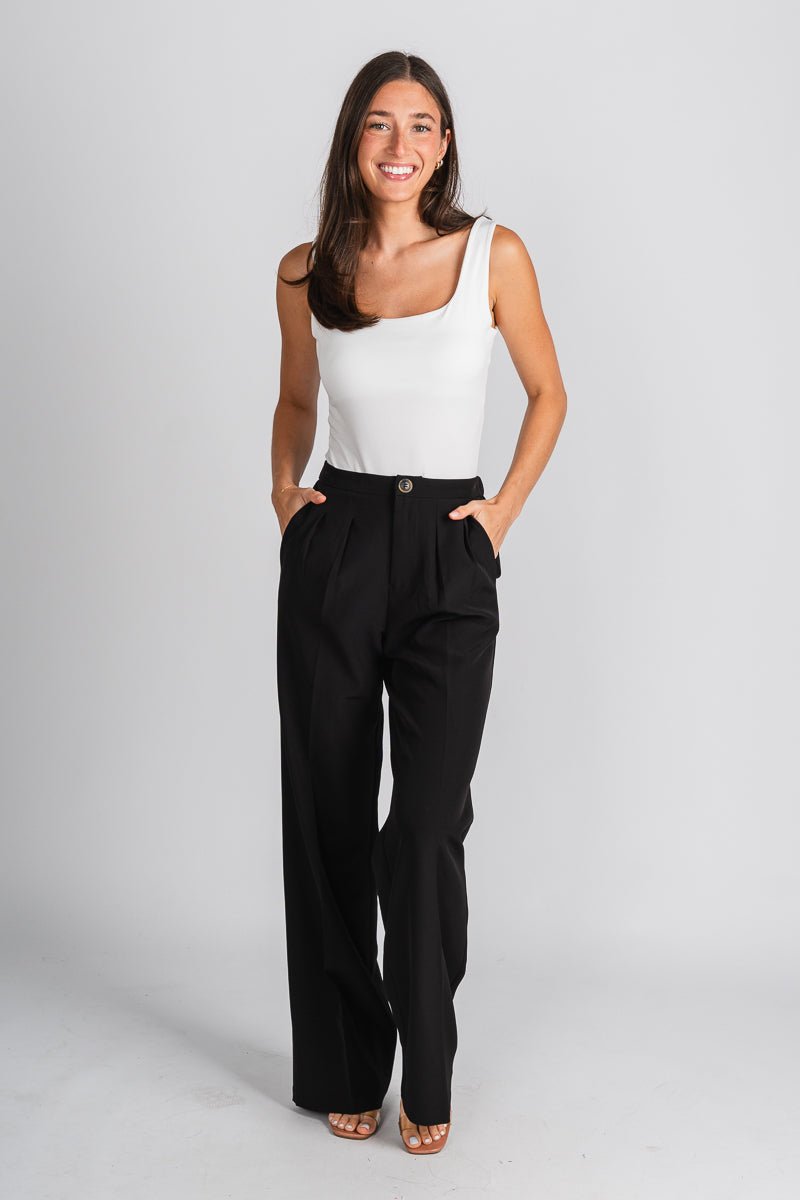 Vertigo blazer pants black | Lush Fashion Lounge: women's boutique pants, boutique women's pants, affordable boutique pants, women's fashion pants