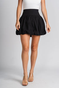 Balloon mini skirt black | Lush Fashion Lounge: boutique fashion skirts, affordable boutique skirts, cute affordable skirts