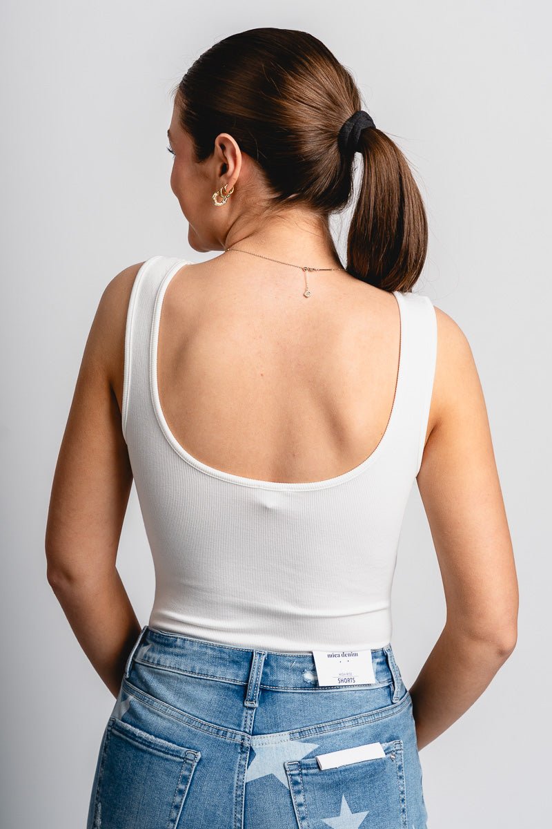 USA bodysuit white - Adorable Bodysuit - Stylish Patriotic Summer Graphic Tees at Lush Fashion Lounge Boutique in OKC
