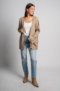 Oversized cardigan mocha – Unique Sweaters | Lounging Sweaters and Womens Fashion Sweaters at Lush Fashion Lounge Boutique in Oklahoma City