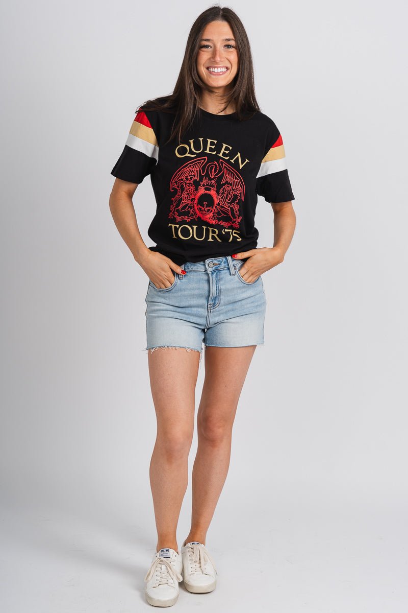 Queen sunset t-shirt black - Vintage Band T-Shirts and Sweatshirts at Lush Fashion Lounge Boutique in Oklahoma City