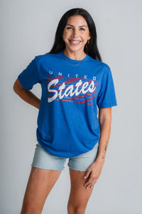 USA lines unisex t-shirt - Cute T-shirts - Fun American Summer Outfits at Lush Fashion Lounge Boutique in Oklahoma City