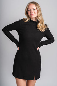 Z Supply Nadene mini dress black - Affordable dress - Boutique Dresses at Lush Fashion Lounge Boutique in Oklahoma City