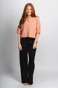 High waist wide leg pants black | Lush Fashion Lounge: women's boutique pants, boutique women's pants, affordable boutique pants, women's fashion pants