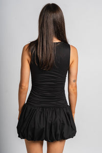 Balloon skirt mini dress black | Lush Fashion Lounge: boutique fashion skirts, affordable boutique skirts, cute affordable skirts