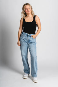 Lovervet 90s ankle dad jeans entertaining | Lush Fashion Lounge: boutique women's jeans, fashion jeans for women, affordable fashion jeans, cute boutique jeans