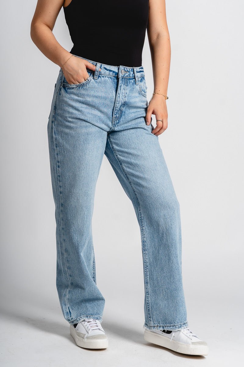 Lovervet 90s ankle dad jeans entertaining | Lush Fashion Lounge: boutique women's jeans, fashion jeans for women, affordable fashion jeans, cute boutique jeans