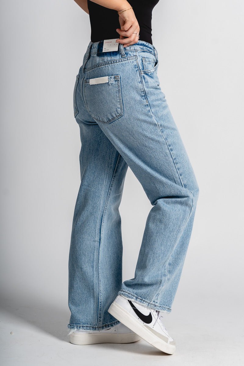 Lovervet 90s ankle dad jeans entertaining | Lush Fashion Lounge: boutique women's jeans, fashion jeans for women, affordable fashion jeans, cute boutique jeans