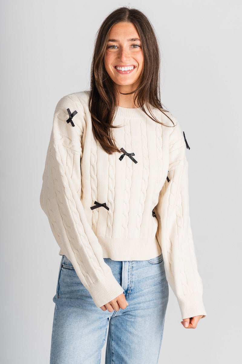 Cute cream sweaters best sale