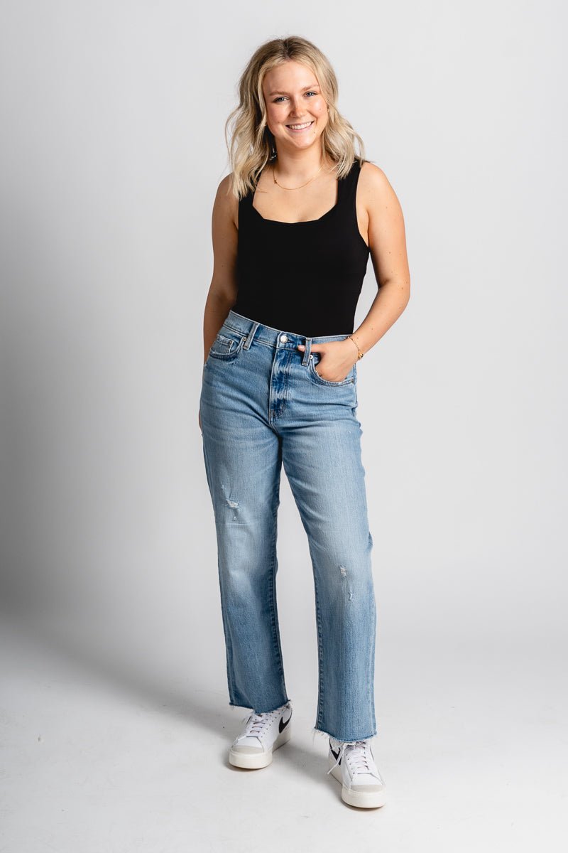 Daze Sundaze high rise straight jeans marina vintage - Cute jeans - Trendy Easter Clothing Line at Lush Fashion Lounge Boutique in Oklahoma
