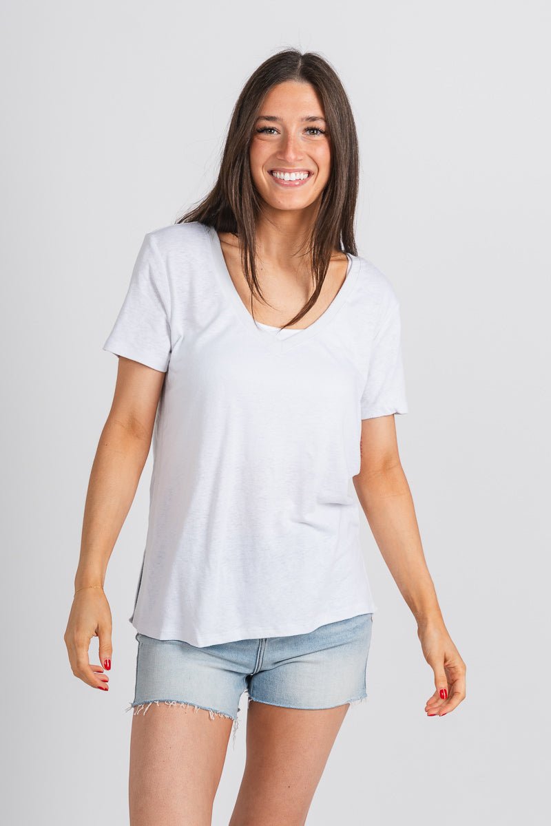 Z Supply beachport tee white - Z Supply Top - Z Supply Tops, Dresses, Tanks, Tees, Cardigans, Joggers and Loungewear at Lush Fashion Lounge