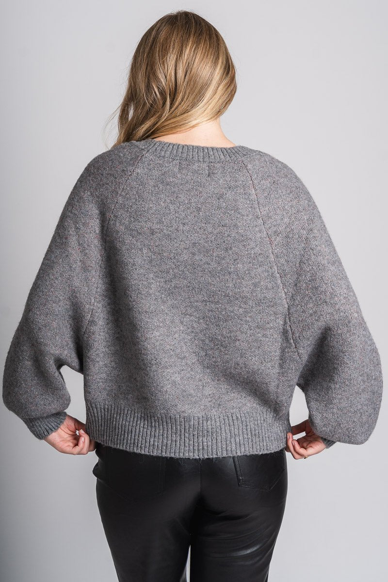 Tis the season sweater charcoal