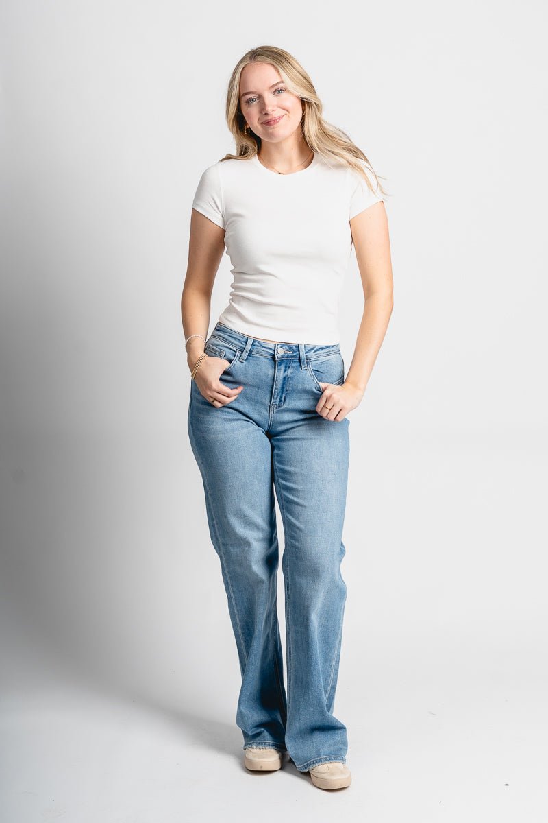 Fitted baby tee ivory