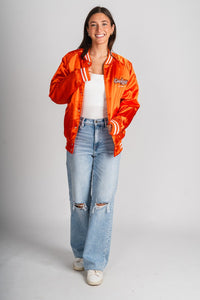 OSU OSU Cowboys embroidered varsity jacket orange Jacket | Lush Fashion Lounge Trendy Oklahoma State Cowboys Apparel & Cute Gameday T-Shirts