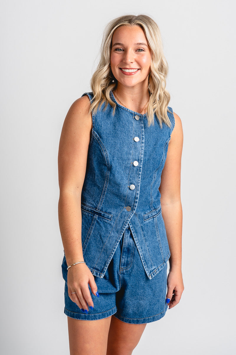 Denim vest blue