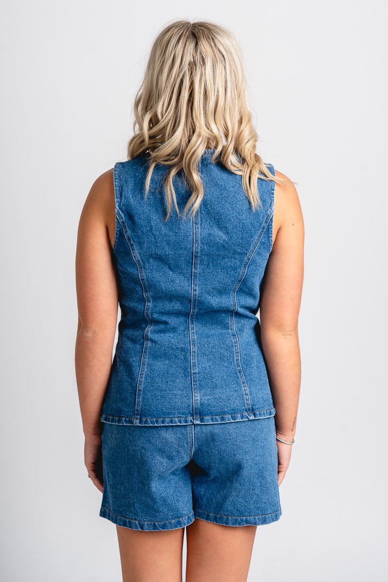 Denim vest blue