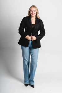 Shelly blazer black – Fashionable Jackets | Trendy Blazers at Lush Fashion Lounge Boutique in Oklahoma City