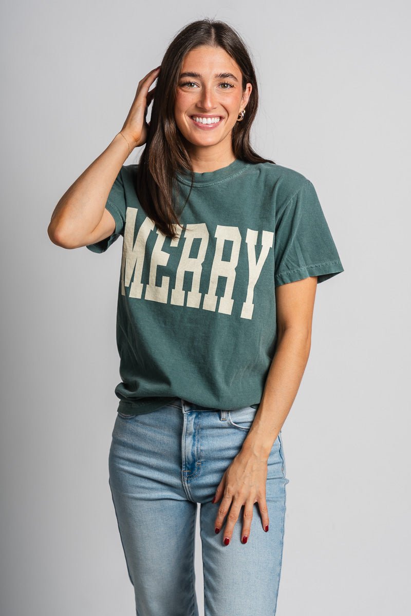 Merry XL comfort color t-shirt blue spruce