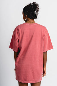 OU OU Oklahoma Sooners simple oversized tee crimson T-shirt | Lush Fashion Lounge Trendy Oklahoma University Sooners Apparel & Cute Gameday T-Shirts