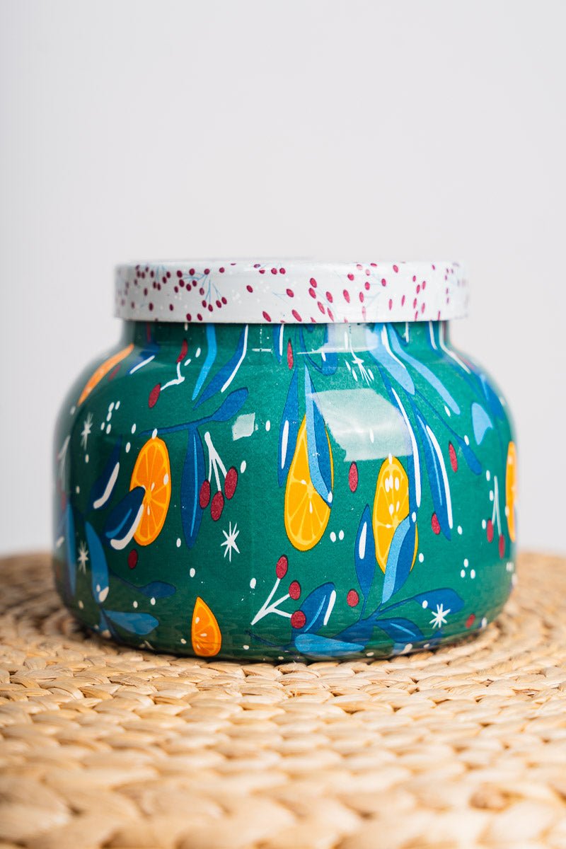 Capri Blue volcano scent 19 oz candle pattern play - Trendy Candles and Scents at Lush Fashion Lounge Boutique in Oklahoma City