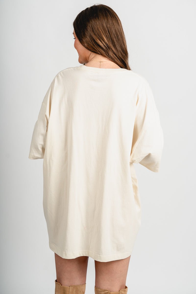 SLEIGH oversized tee off white