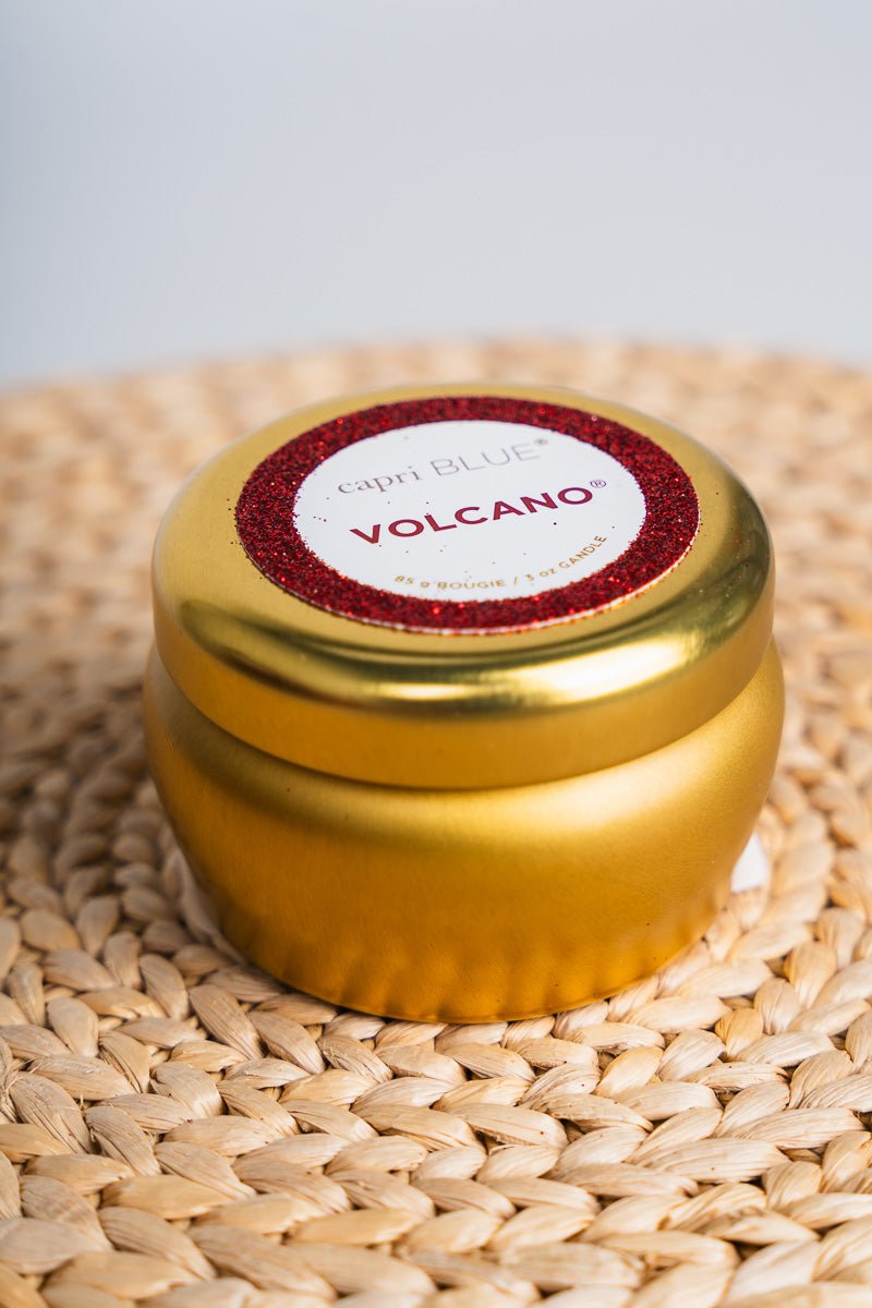 Capri Blue glam mini tin candle volcano 3oz - Trendy Candles and Scents at Lush Fashion Lounge Boutique in Oklahoma City