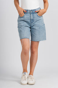 Hidden Alyx baggy shorts light blue - Fun Shorts - Unique Getaway Gear at Lush Fashion Lounge Boutique in Oklahoma