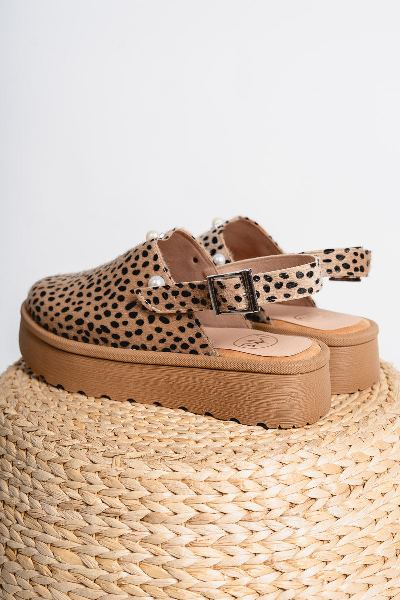 Zya sling back slippers cheetah - Affordable Shoes - Boutique Shoes at Lush Fashion Lounge Boutique in Oklahoma City